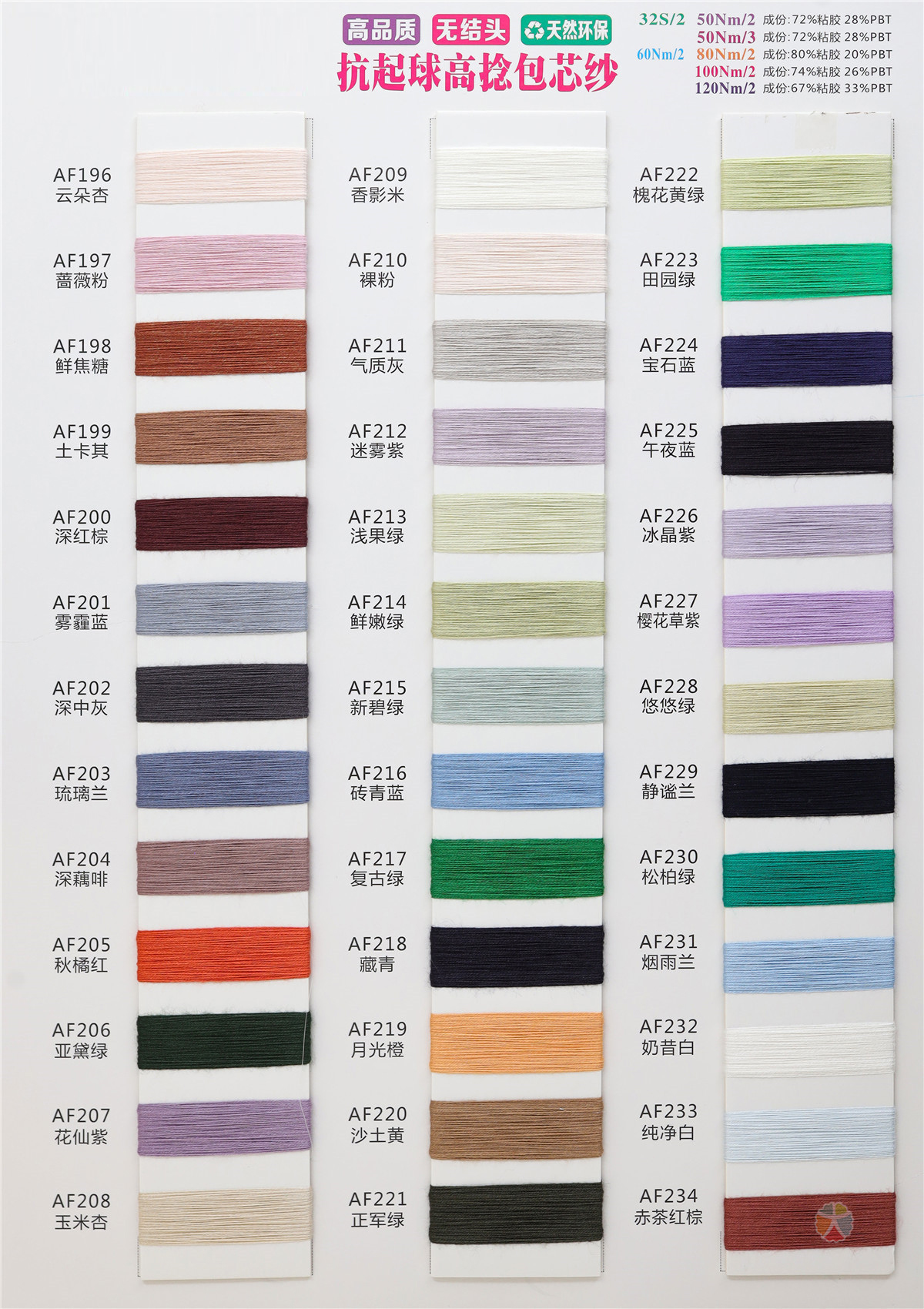 60NM/2 72Viscose 28PBT