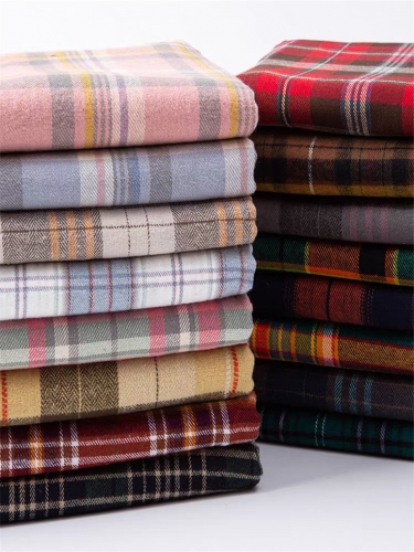 Pure cotton plaid fabric