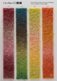 1/4.2NM 8% wool, 34% recycled polyester, 56% acrylic, 2% spandex