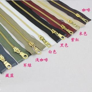 长拉链金色齿开尾上衣拉链