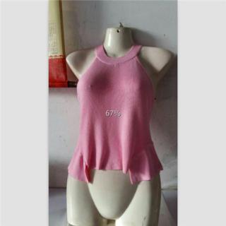 夏新款露肩无袖上衣女针织衫打底背心