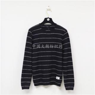 圆领条纹套衫长袖