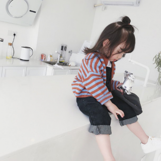 春季2018新款童装女童毛衣外套宝宝外衣