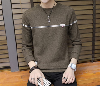 2018春秋季新款男士毛衣圆领套头线衫男装长袖t恤